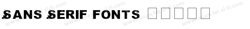 Sans Serif fonts字体转换